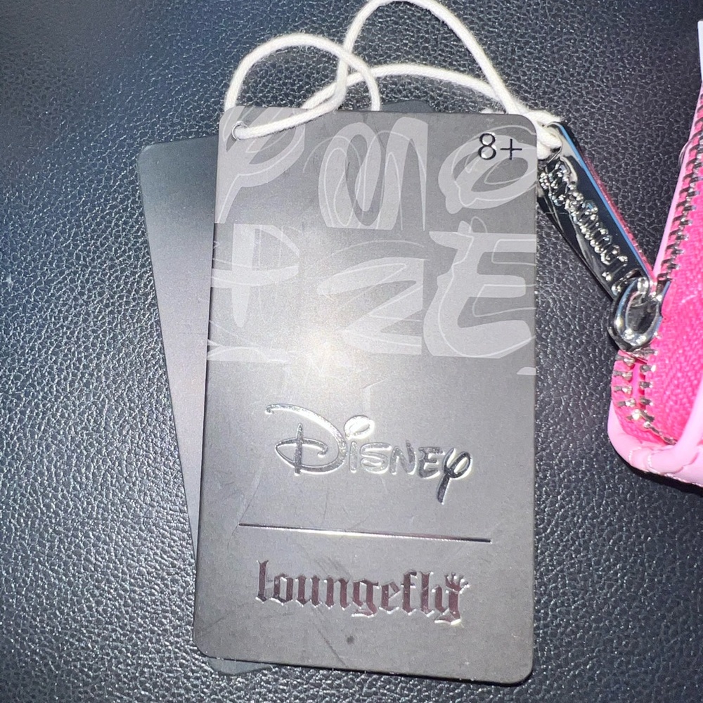 Loungefly Disney Ghost Minnie Mouse Pastel Pink Glow in the Dark Wallet…New!! - Picture 2 of 7